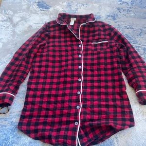 FOREVER 21 TIRED PLAID PAJAMA